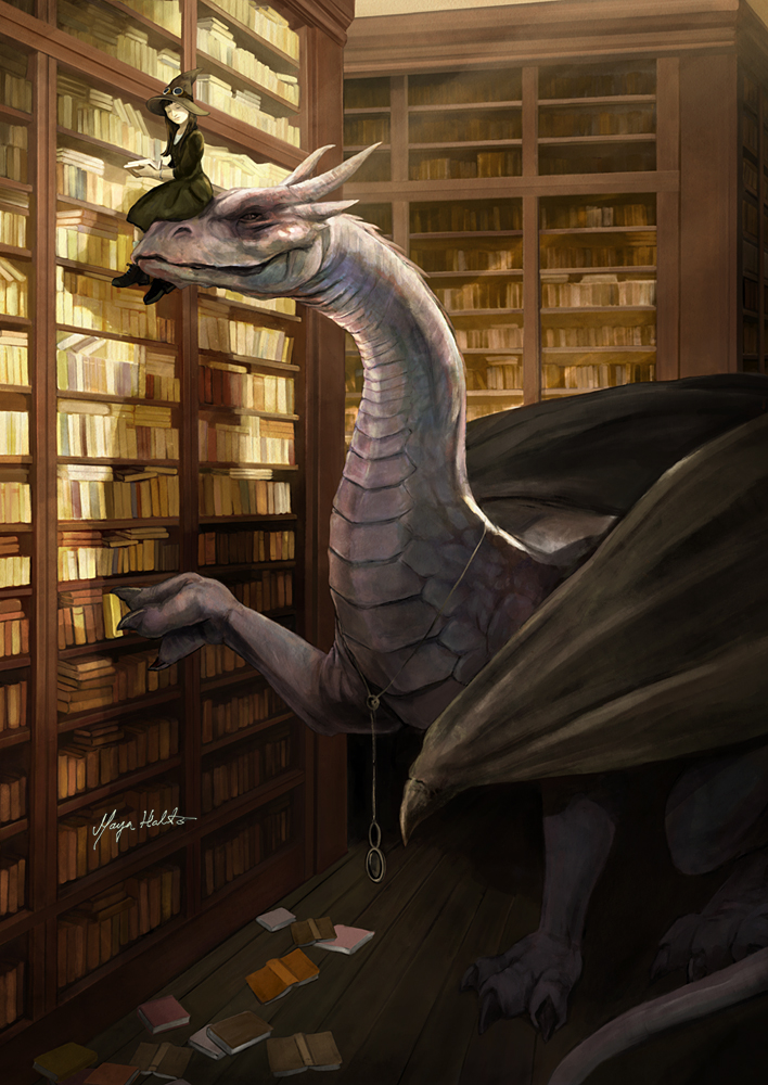 Library dragon, 2021